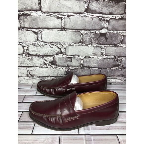 Jack Erwin Charlie Burgundy Leather Penny Loafers Dress Shoes Men Sz 9.5 US/43EU main image 10